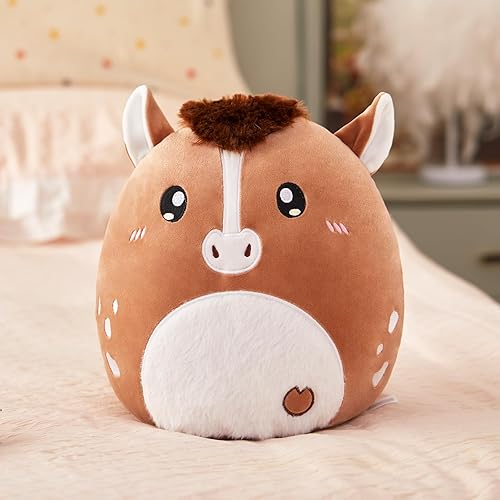 Miniatura 6 de Glow Guards Almohada de Peluche de Caballo Cuarto de Milla de 12 Pulgadas Lindo Animal de Peluche Juguete Suave de Peluche Animales de Peluche