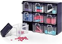 Vista 2 de Prym, Caja organizadora transparente con 9 compartimentos, multicolor