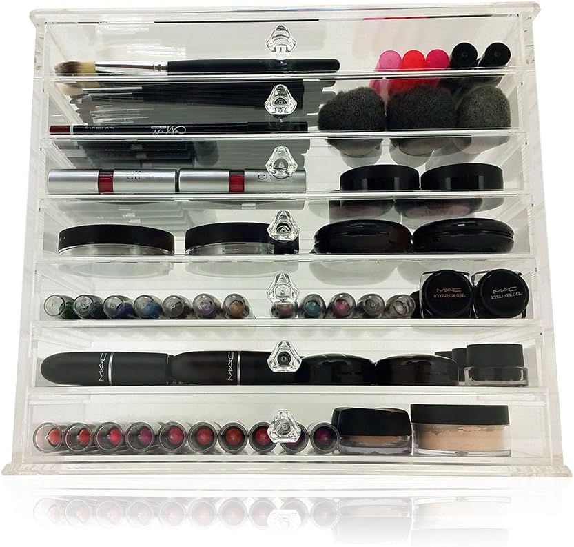 OnDisplay Caitlyn 7 Tier Acrylic Cosmetic/Makeup Organizer