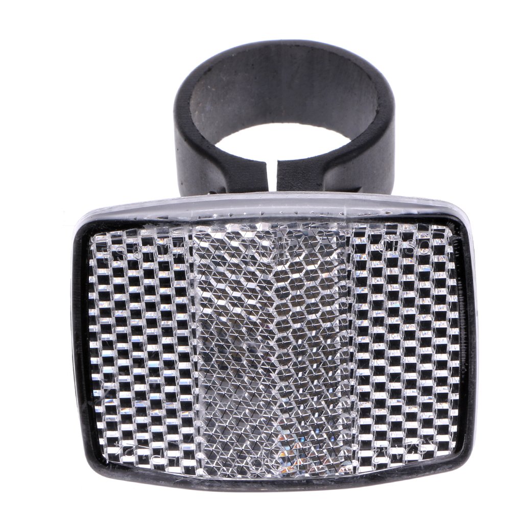 Usdepant Bicycle Handlebar Reflector,Front Rear Warning Safety Light,2 Pcs/Set (White)