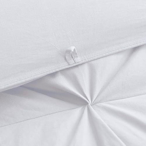 Miniatura 5 de Edredón plisado de algodón alternativo para todas las estaciones, tamaño King Plus de 128 x 120 pulgadas, 1 caja de relleno de edredón cosida con 8