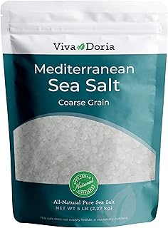 Viva Doria Mediterranean Sea Salt, Coarse Grain, 5 lb