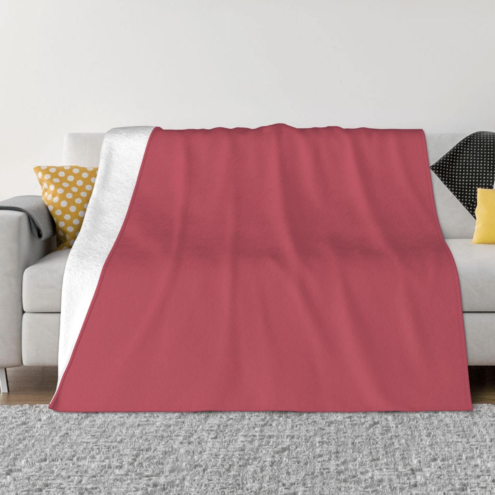 Couverture de canapé chaude en flanelle pour nuits fraîches au lit