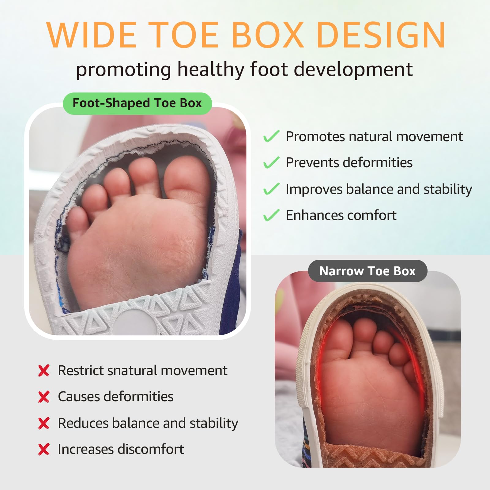 STQ KIDS Chaussures Barefoot Enfant Mode Basket Enfant Garcon Fille Respirant Antidérapant Chaussure Premier Pas Bebe Minimalistes pour à La Course et à La Marche