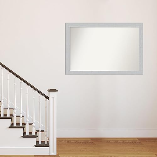 Miniatura 4 de Amanti Art Espejo personalizado, espejo de baño blanco Shiplap, espejo de pared o espejo de tocador de baño sobre el fregadero (32.25 x 48.25