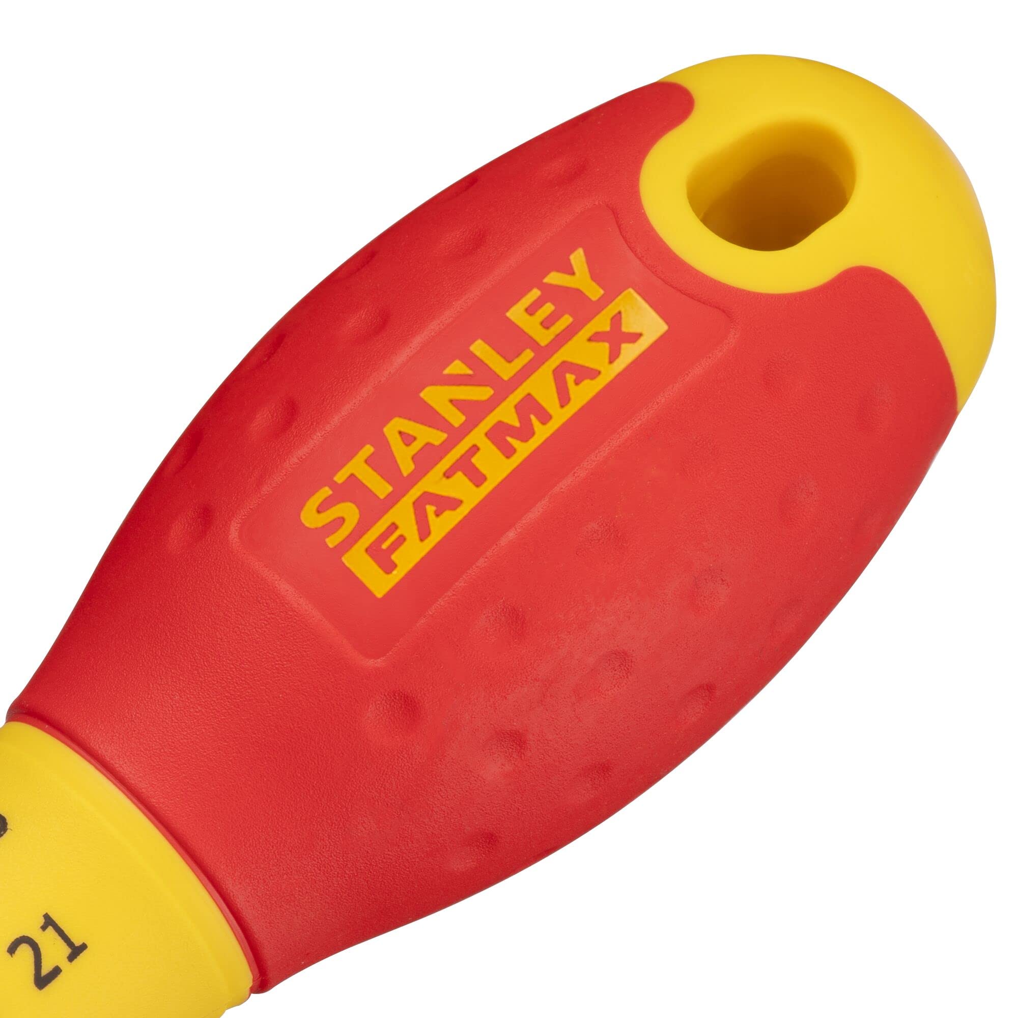 STANLEY 0-65-417 Tournevis Isolé Pz0 75 Mm - Gamme FATMAX - Fabriqués En France - Lame En Acier - Revêtement Polyamide Anticorrosion - Poignée Soft Grip - Liaison Quasi Incassable