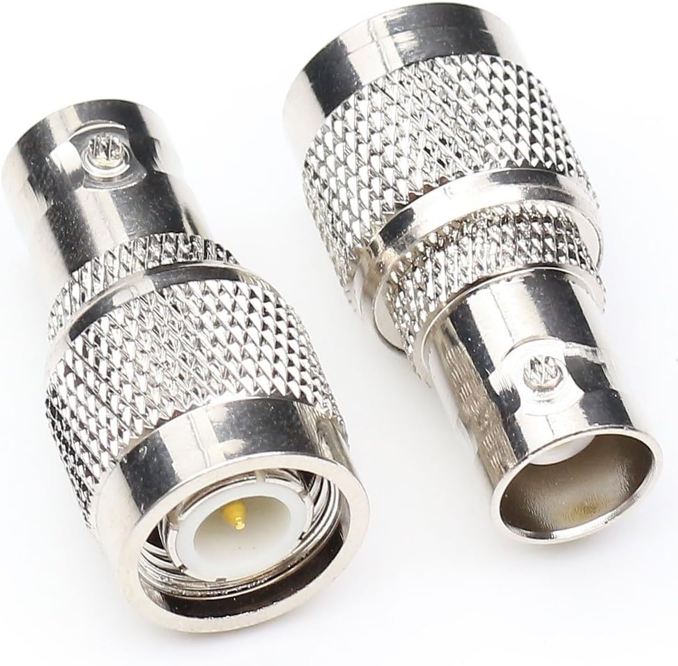 Adaptador RF Macho TNC a Hembra BNC 2 Unidades