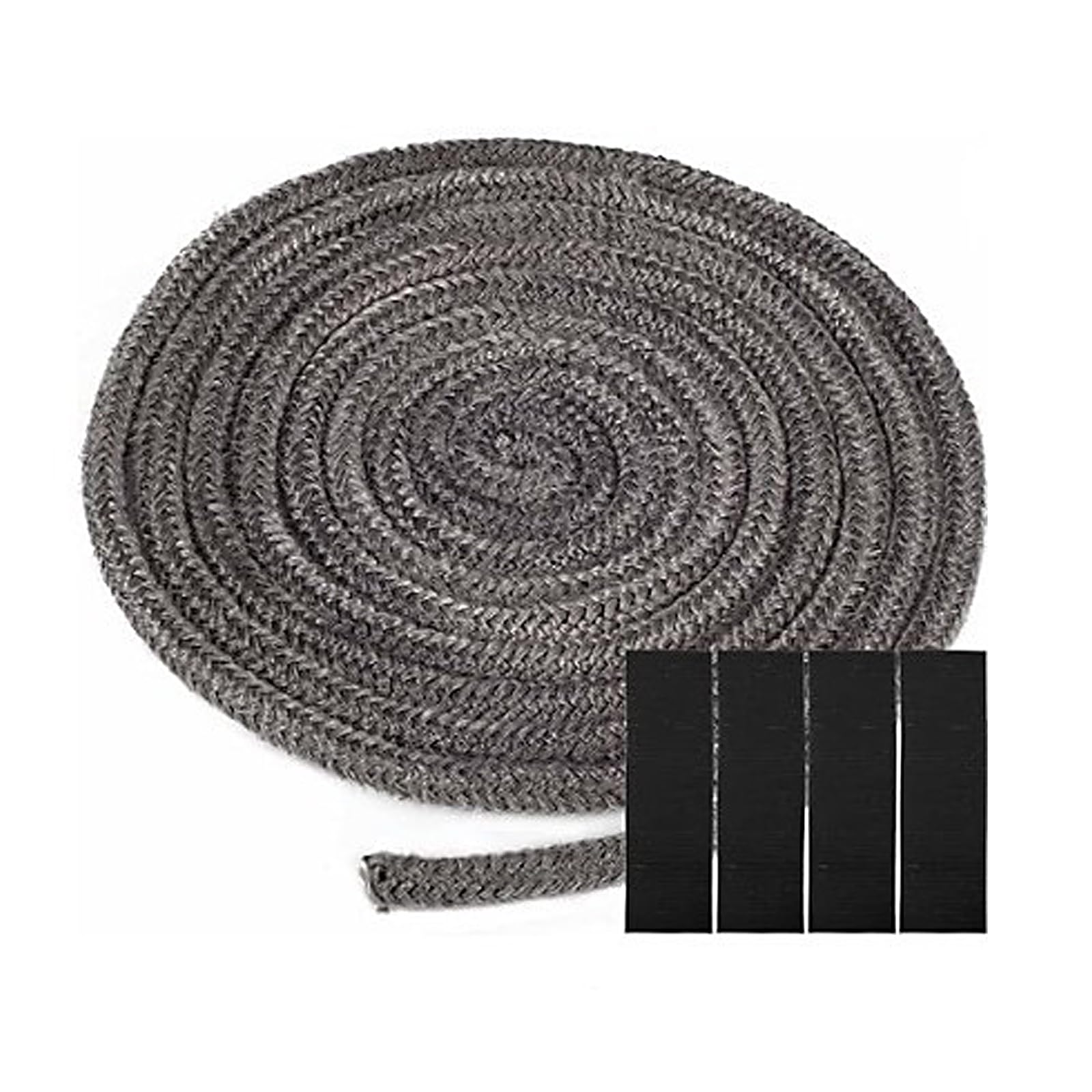 Type Glass Fiber Sealing Cord Heat Resistance to 1000°C Creates Sealing in Fireplaces Stove and Industrial Heaters Heat Leakage Rope