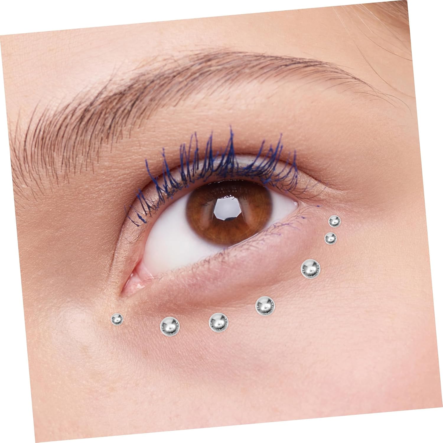 jojofuny 40sheets Stickers for Face Nail and Hair Reusable Embellishments for Crafts Weddings and Festivals Adhesive Flat Back for Makeup and Decoration