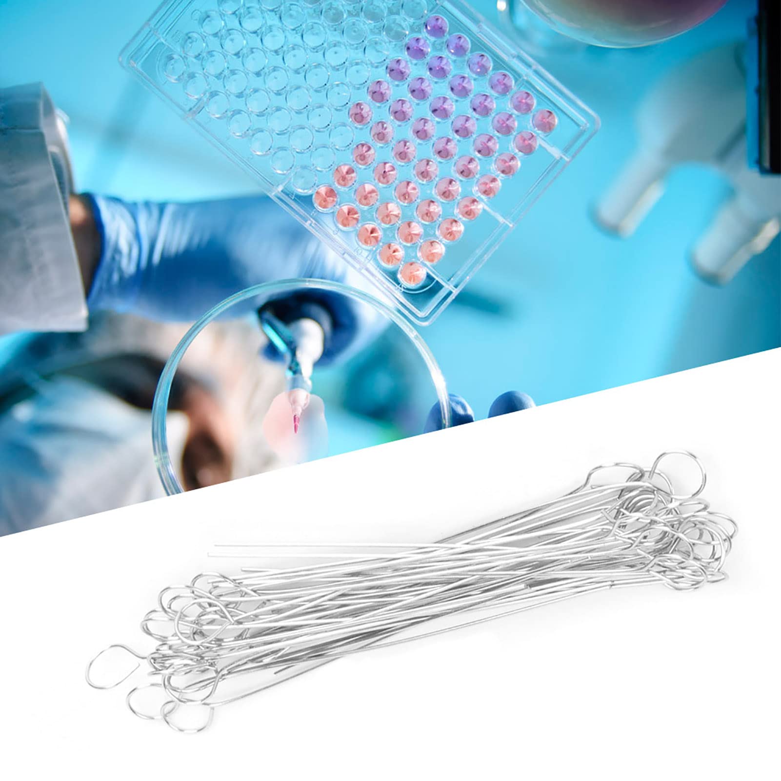 Mycological Loop Reusable Lab Tools 2-Piece Inoculation Loop Kit With 70 Replaceable ...