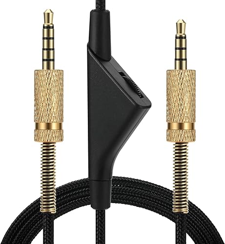 Cable de repuesto para Astro A40 A10, 2.0 M, cable de audio de 6.5 pies, cable auxiliar compatible con auriculares para juegos A10 A40 A40TR con