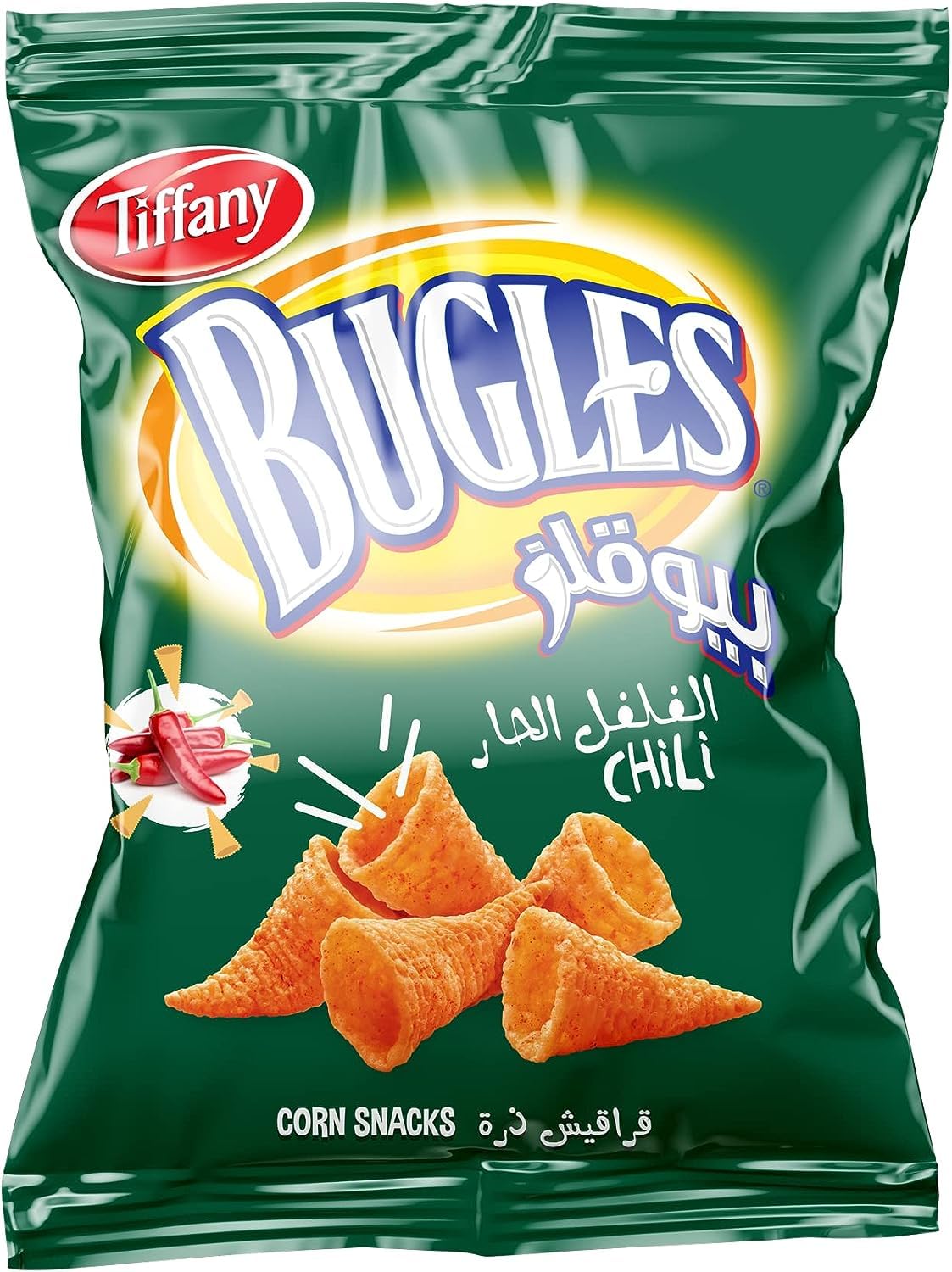 Tiffany Bugles Crunchy Corn Snack Chili Unique Shaped Snack Net Wt 126gm (B0CGSLXQCY) Amazon Price History, Amazon Price Tracker