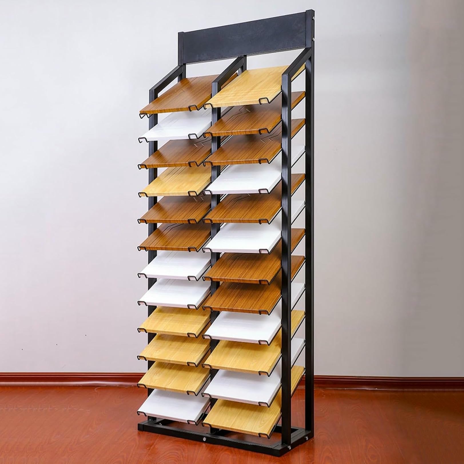 Présentoir de dalles de marbre en métal de haute résistance pour showroom