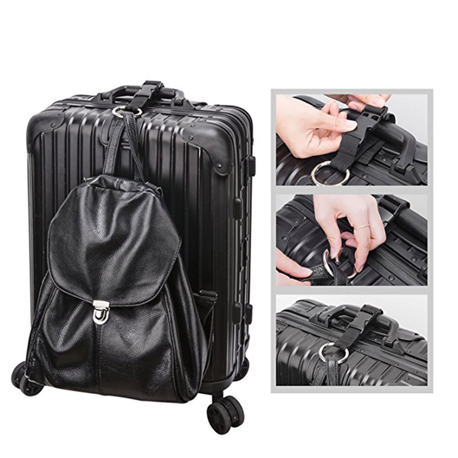 Lot De 3 Sangles De Bagage Réglables Add-a-Bag - Attachez Sacs Ou Vêtements à Votre Valise | Mains Libres En Voyage