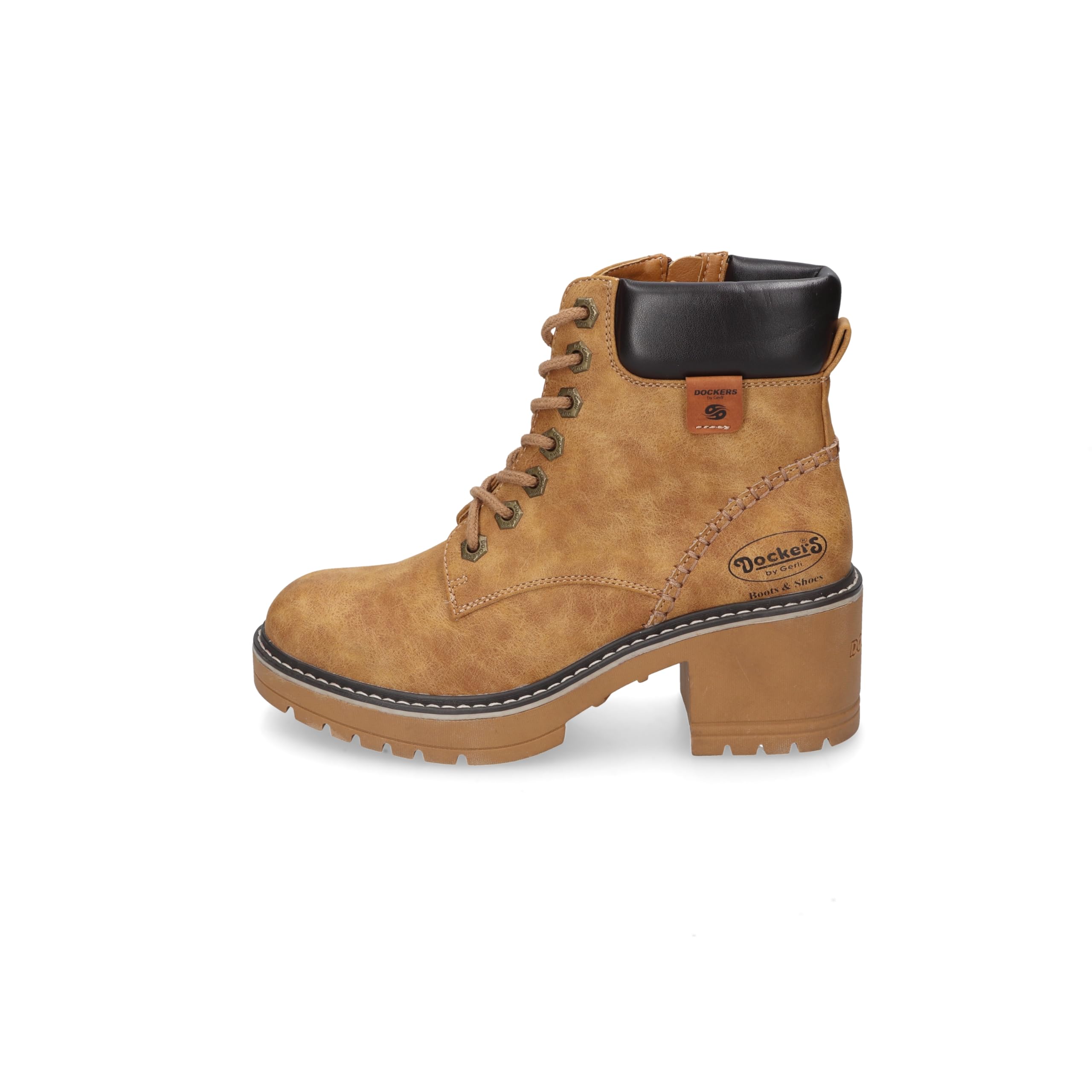 Dockers by Gerli Damen Combat Boots, Frauen Stiefeletten,warm gefüttert