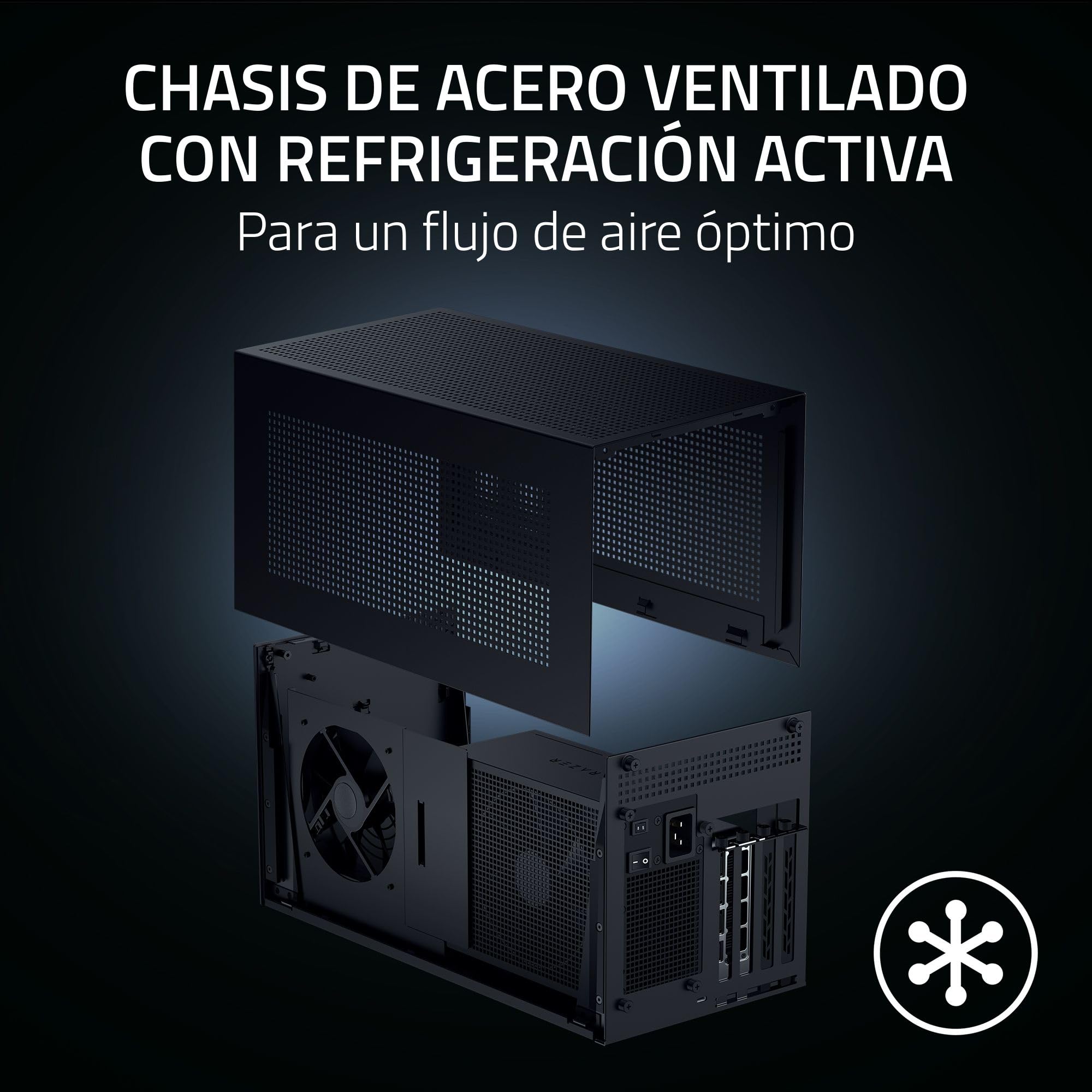 Razer Core X V2 - Caja gráfica Externa de sobremesa para portátiles Thunderbolt - Thunderbolt 5 de última generación - Chasis de Acero ventilado - Admite Tarjetas gráficas PCIe | Negro
