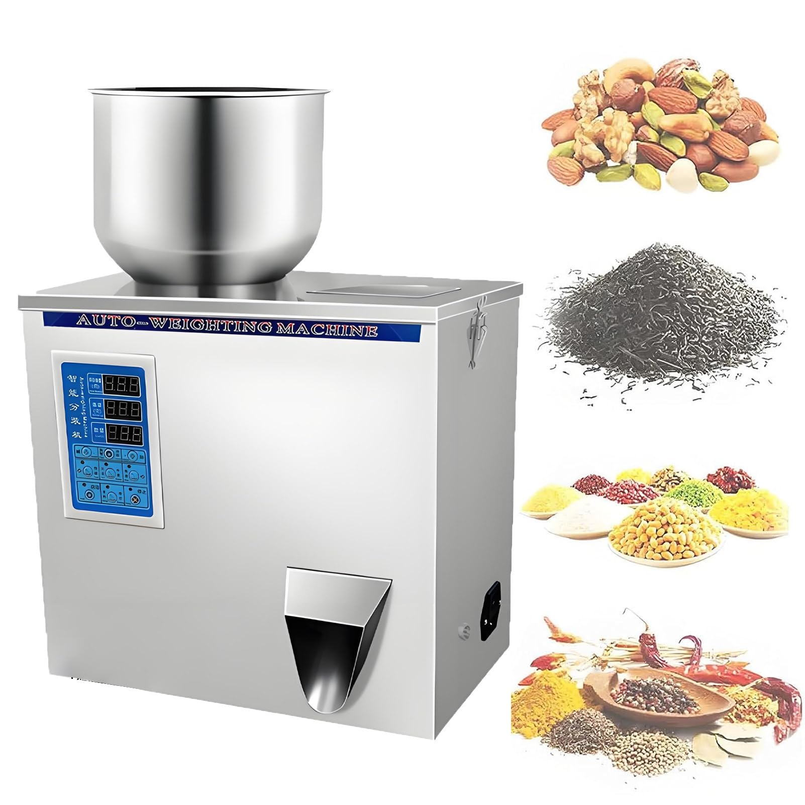 Automatischer Pulverdosierer, Automatische Abfüllanlage für Pulver in Beutel und Flaschen, mit Einer Genauigkeit von ±0,2 g, für die Verpackung von Mehl und Bohnen. 100g
