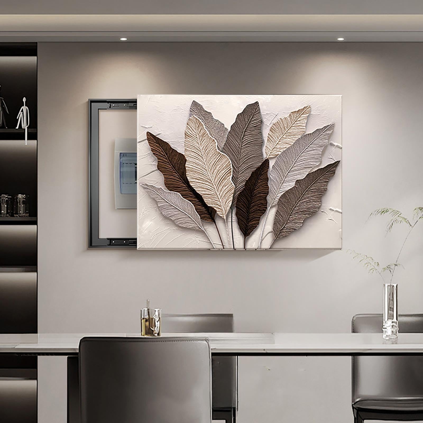 Cubre cuadro eléctrico, Panel floral vidrio templado ultrafino