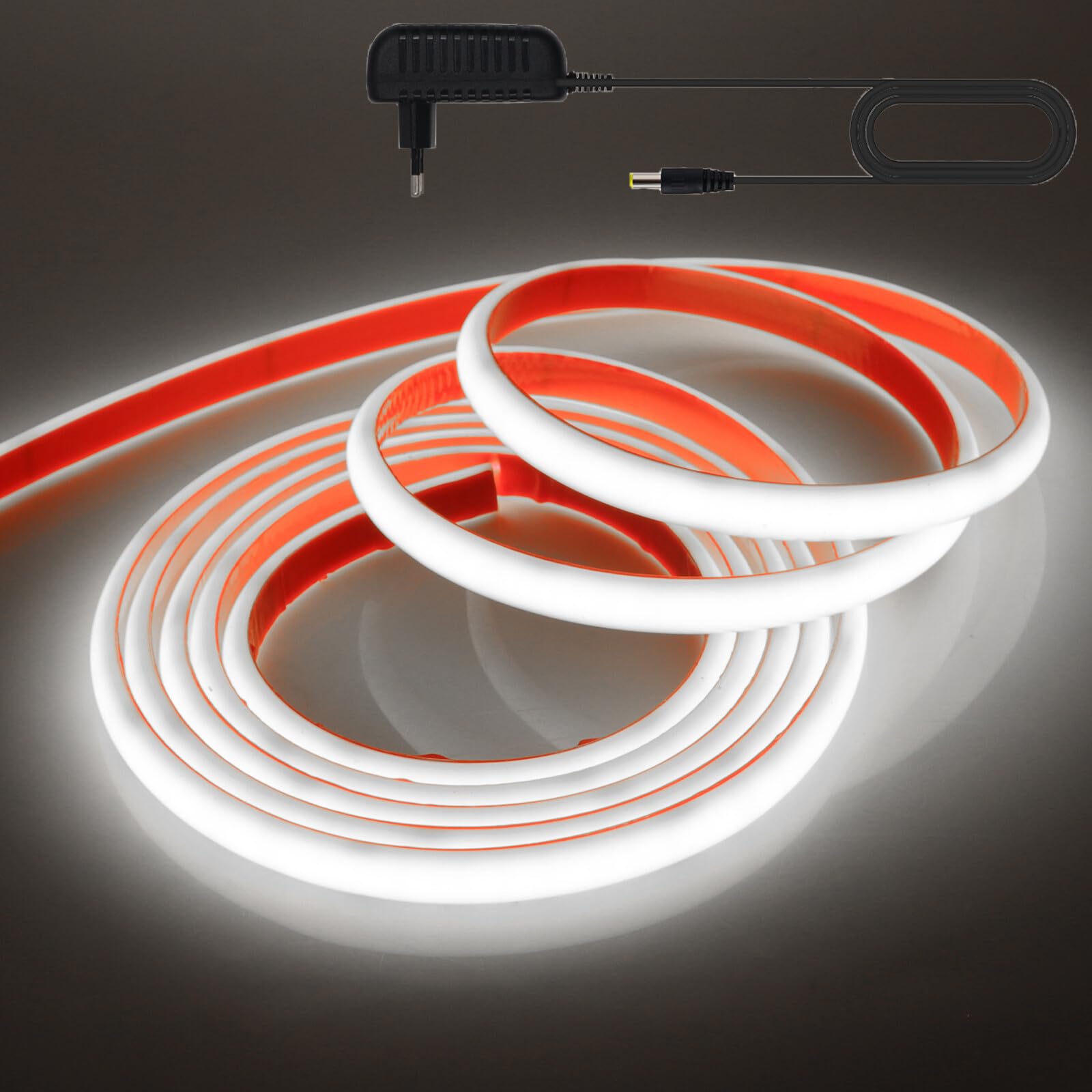 HEGEHE Striscia LED COB Neon 12V - 10 Metri, Luce Bianca 6000K, IP68 Impermeabile, Flessibile, Tagliabile - CRI90+ - Foto 9