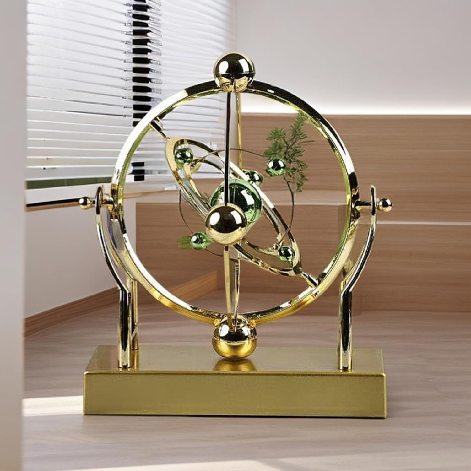 Premium Permanent Motion Desk Toy with Steel Globes for Office Calm Ease and Creative Focus Enhancement