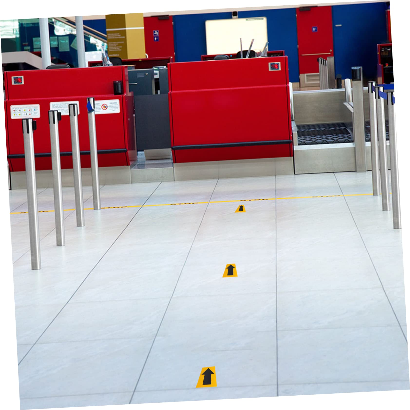 ULTECHNOVO Calcomanía Indicadora de Flecha para Tuberías, Película Reflectante de PVC, Impresión Clara, 20 Metros, Señalización Industrial