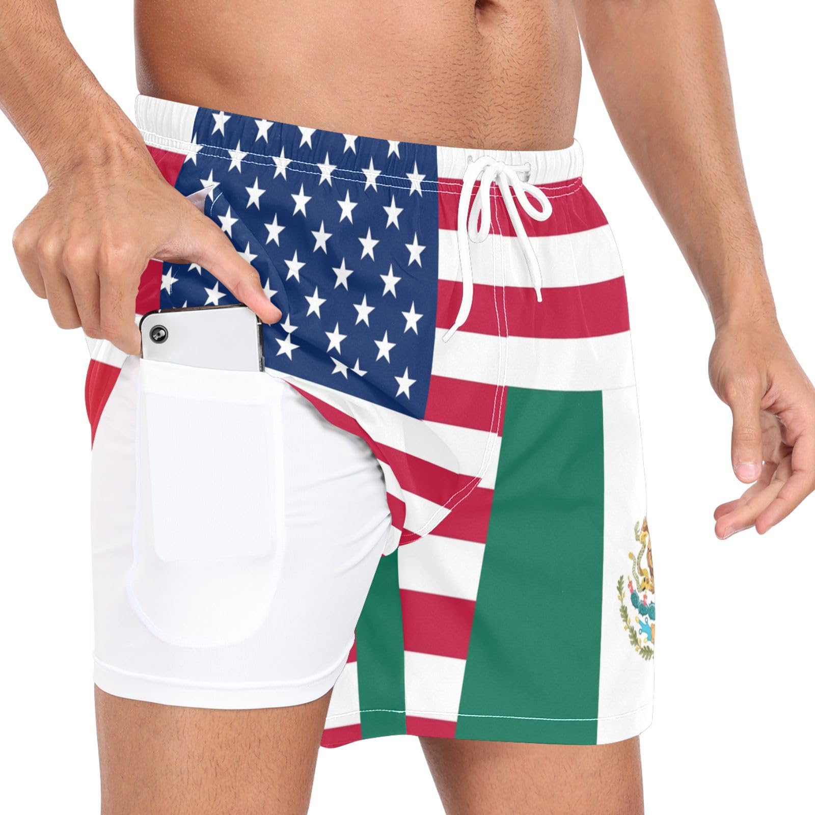 Traje de baño para hombre que evita rozaduras short holgado de poliéster talla S 8