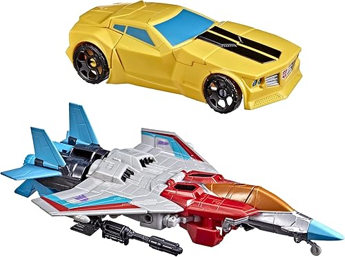 Miniatura 2 de Transformers Toys Heroes and Villains Bumblebee and Starscream - Paquete de 2 figuras de acción para niños de 6 años en adelante, 7 pulgadas