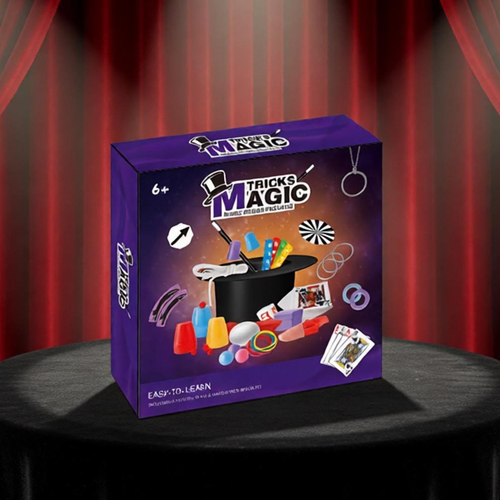 Kit Mago con Bacchetta , Cappello e Giocattoli Educativi Interattivi