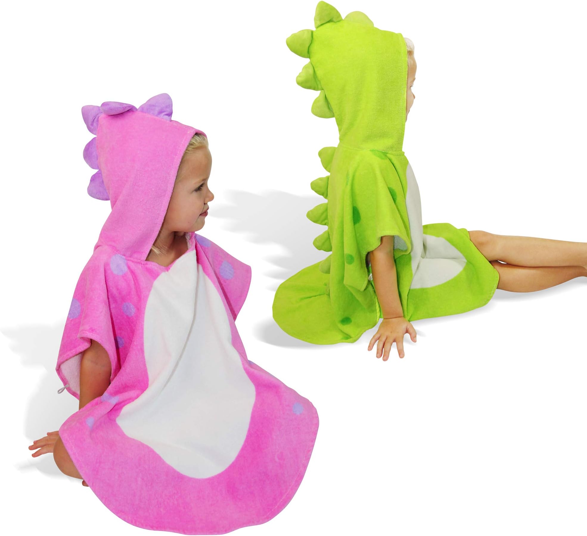 SUNSSEA kids towel 100% cotton toddler bath towel. Cute dinosaur design hooded robe for kids, infants. Perfect beach poncho, after bath, pool.