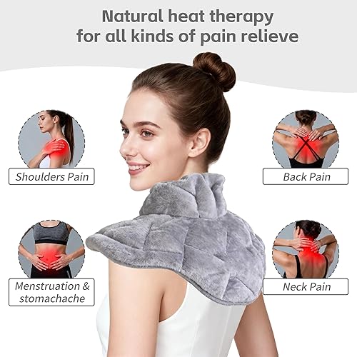 Miniatura 3 de Almohadilla térmica para microondas para aliviar el dolor de espalda baja, paquete calentado por microondas con calor húmedo para cintura, estómago