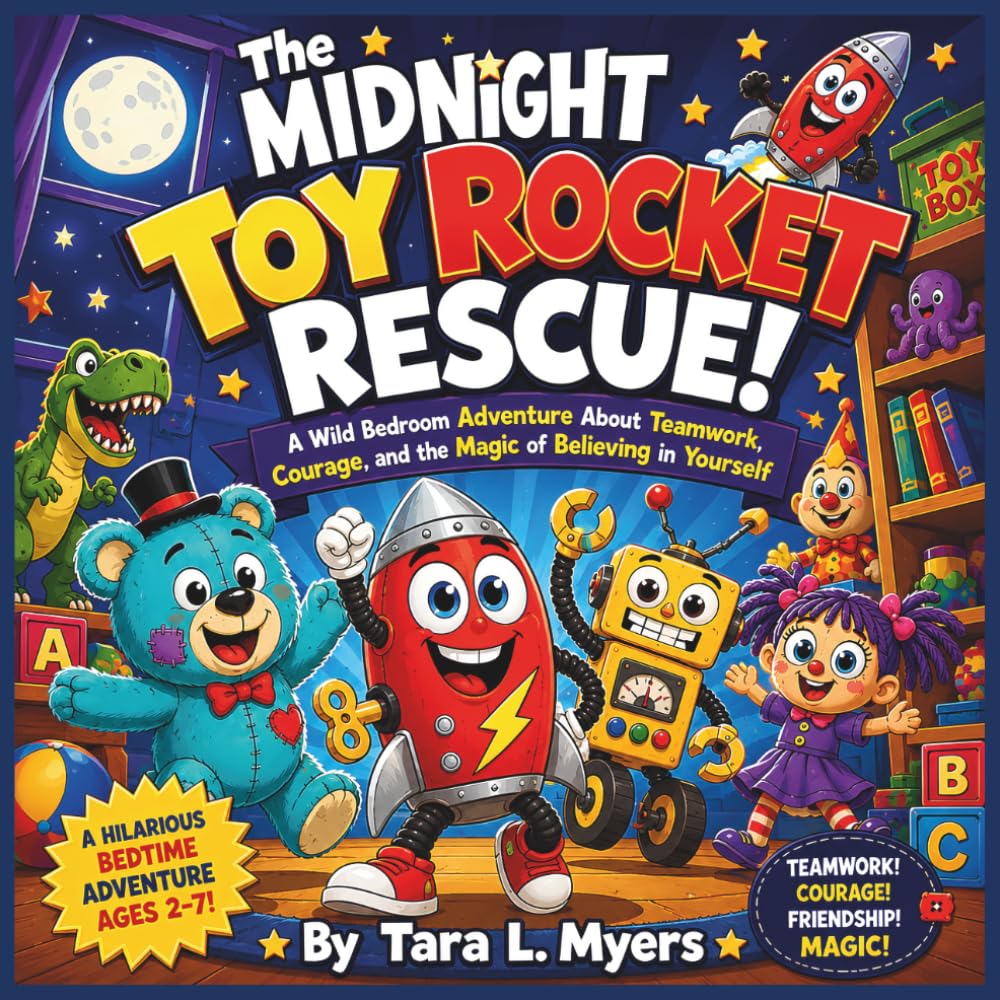 The Midnight Toy Rocket Rescue!: A Wild Bedroom Adventure About Teamwork, Courage, and the Magic of Believing in Yourself| Adventure| Emotional ... Perfect for ages 2-7 (Childrens Books)