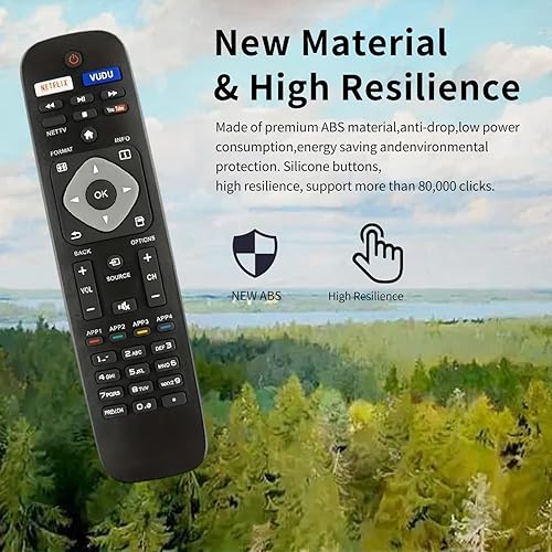 Miniatura 3 de Mando a distancia universal Philips TV NH500UP - Compatible con televisores inteligentes Philips LCD LED 4K UHD - Control fácil y cómodo