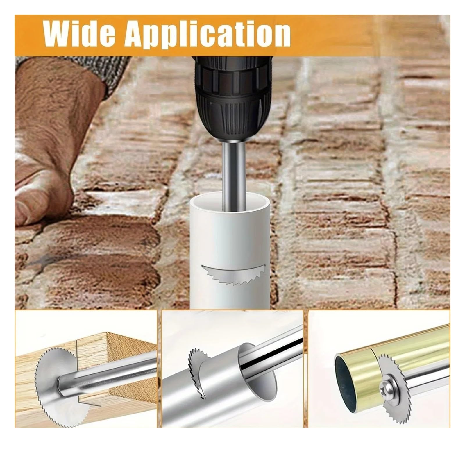 Lame for sega 10 pezzi, codolo esagonale da 1/4", adatte universali for smerigliatrici, dischi in metallo/legno/plastica, rotanti durevoli(6Pcs 100mm 6mm Rod)