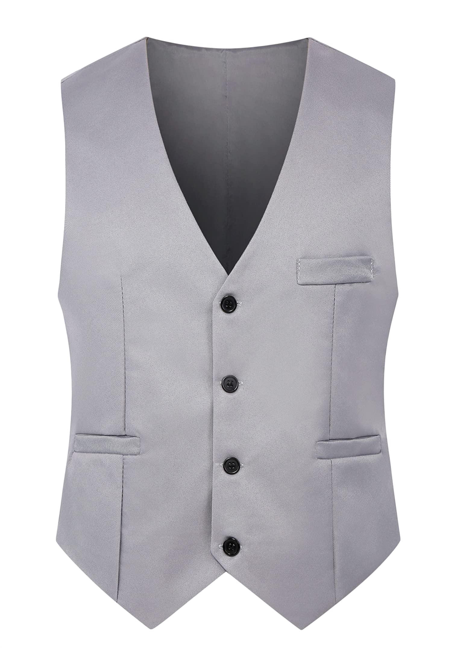 EFOFEIUnisex Waistcoat With Lace Up Back Business Formal Waistcoat Cotton Casual Vest