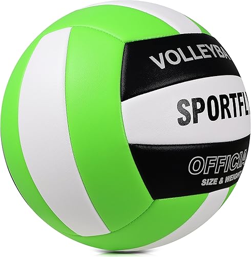 Miniatura 8 de Official Size 5 Volleyball, Soft Indoor Outdoor Volleyball for Game Gym Training Beach Play, 2 Pcs Per Pack with Pump Kit