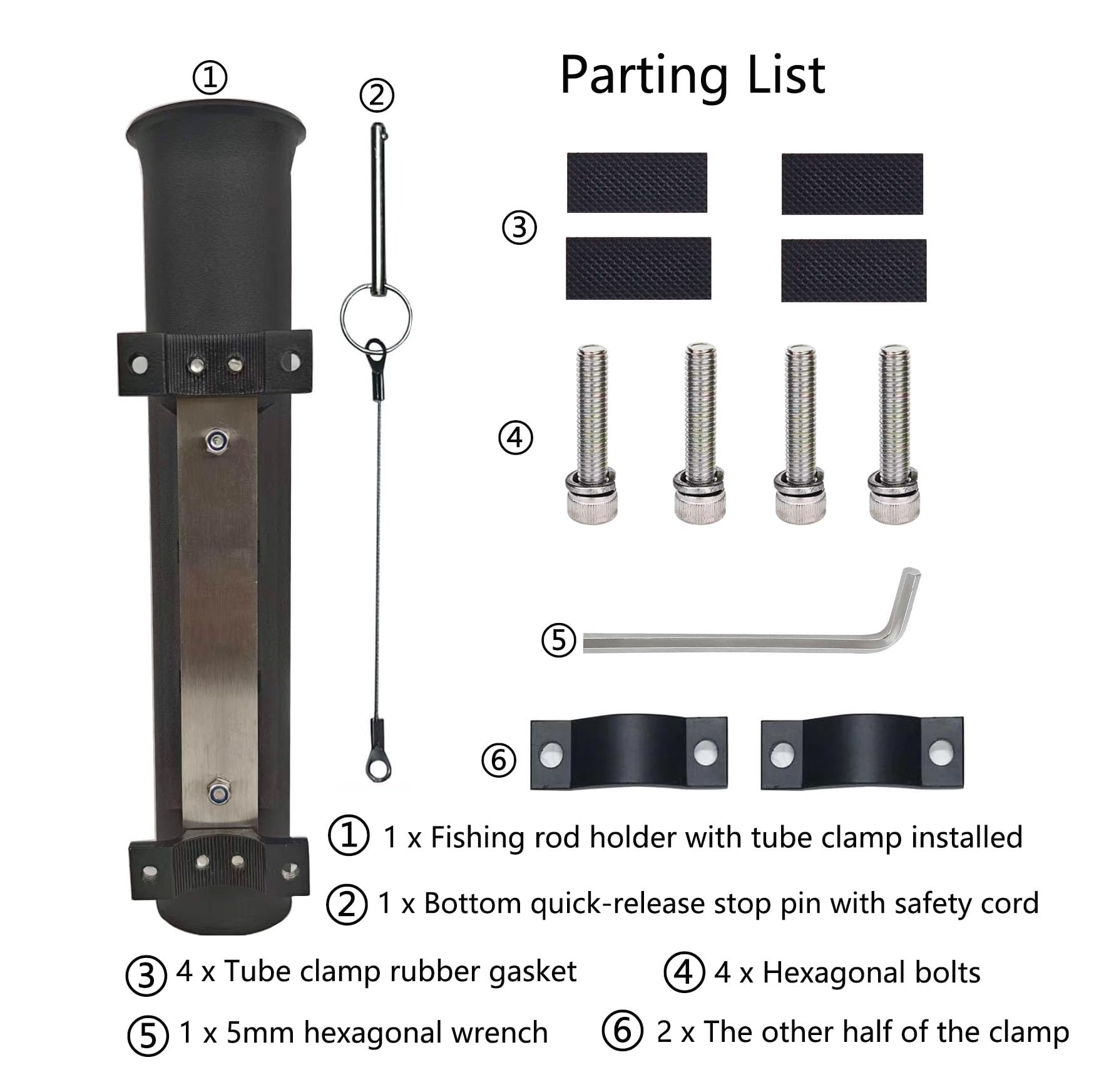 Fishing Rod Holder for Wagons, Chairs, Cart, Gorillas and Campers, Golf carts. , Motorcycle, ATV & Beach Car (1) : Sports & Outdoors