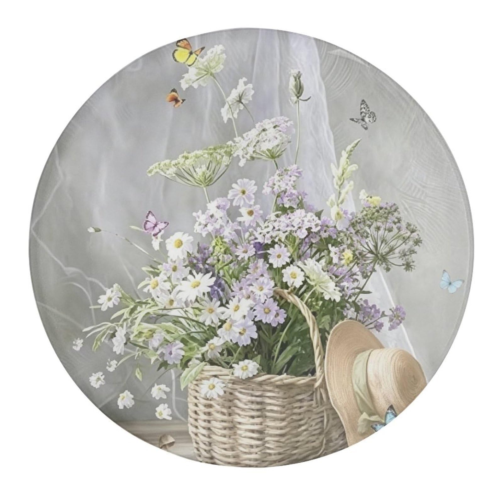 Fekiloot Style Daisy And Butterfly Refrigerator Magnet Fridge Magnet4 Pcs