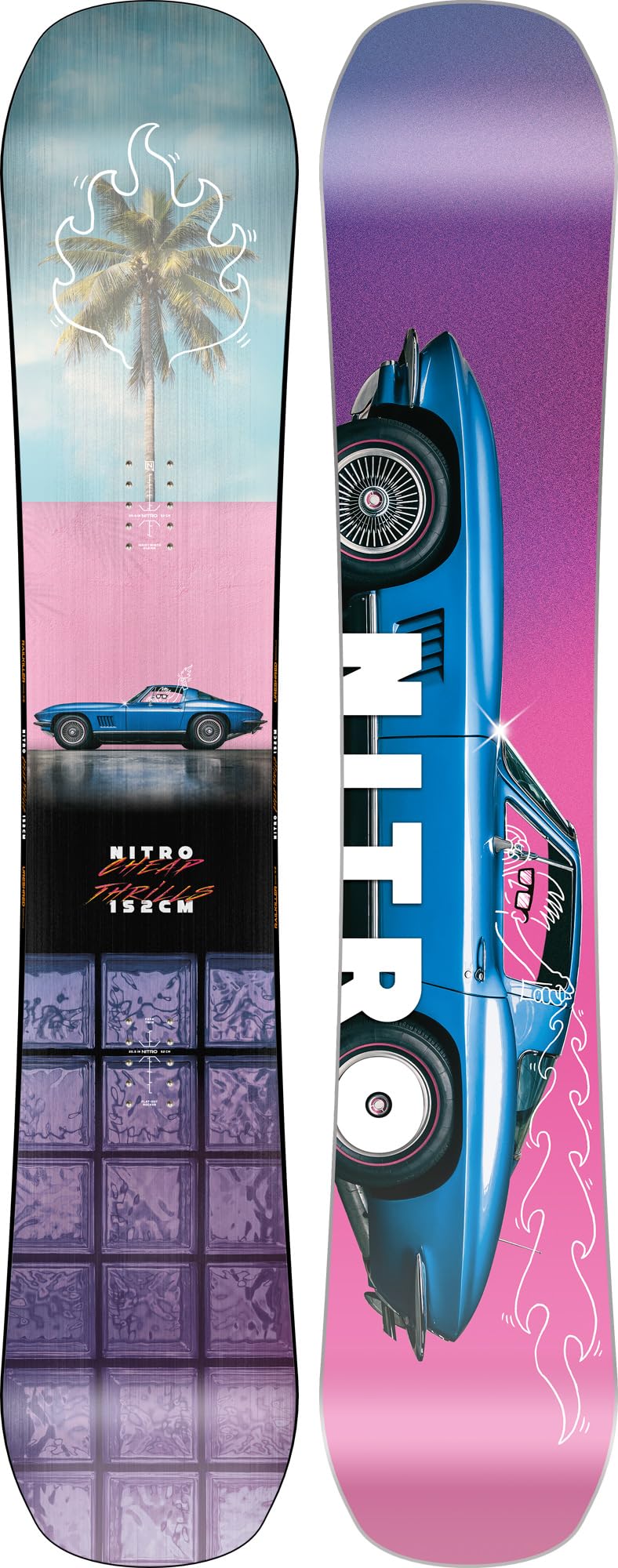 Nitro Snowboards Cheap TRILLS BRD & Cheap TRILLS Wide BRD ´25, Freestyleboard, Twin, Flat-Out Rocker, Urban, piedi grandi