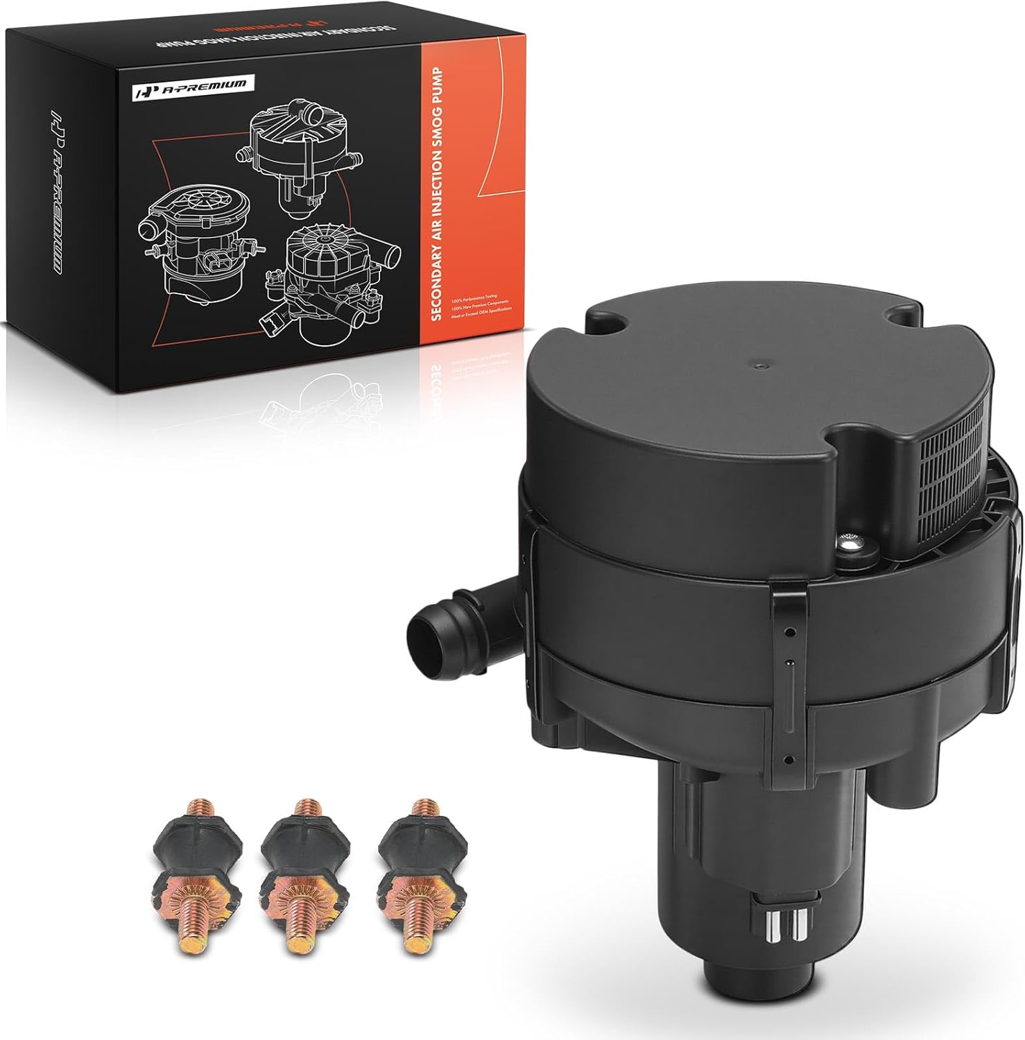 A-Premium Secondary Air Injection Smog Pump Compatible with 2004-2009 Mazda RX-8 RX8, 1.3L