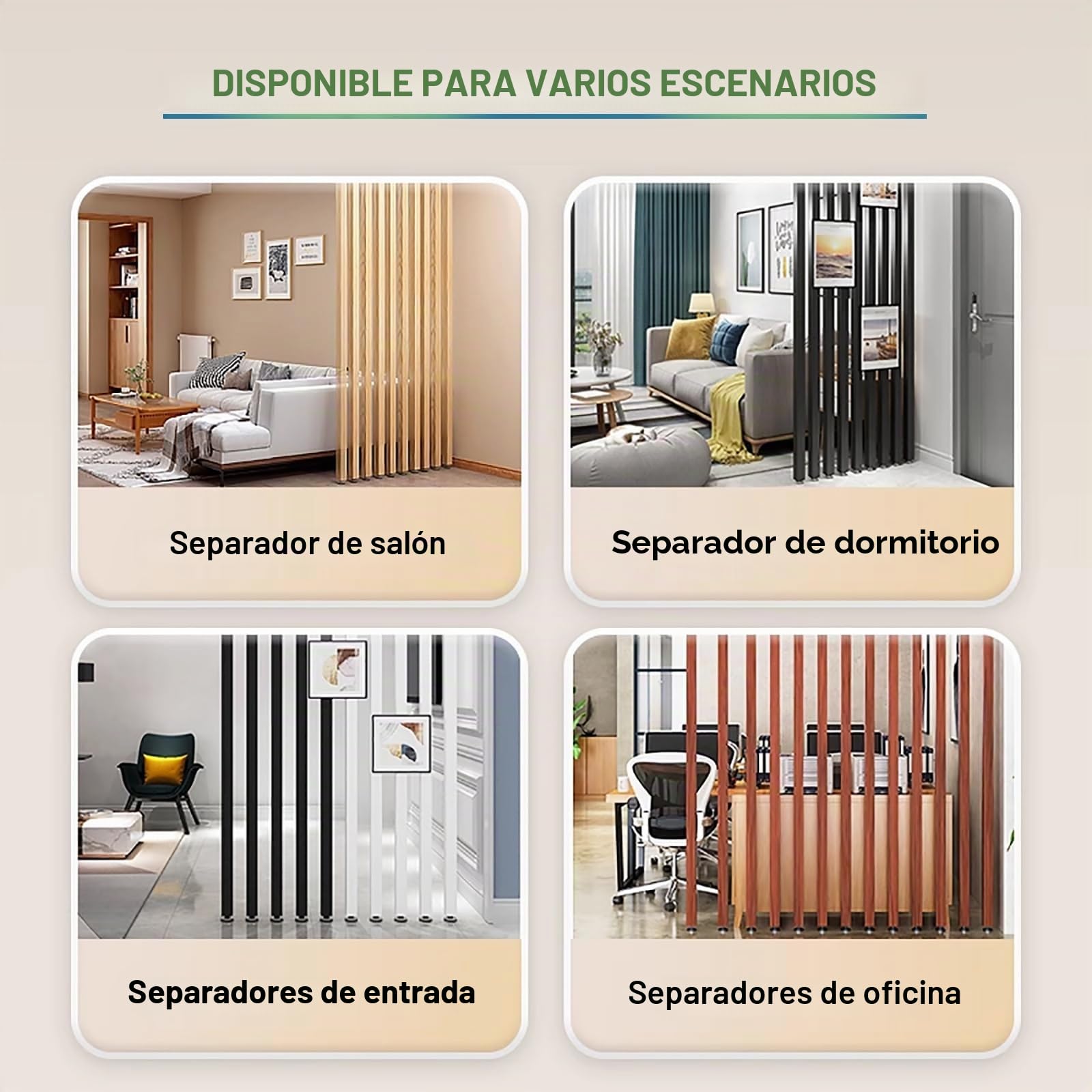 Decor Entrada de separación de Listones，Divisor de ambientes de Techo a Piso，Panel Divisor de Metal para Sala Estar, Oficina y Hotel,Decoración Piso A Techo(9root,100cm/39.3in/3.28ft)