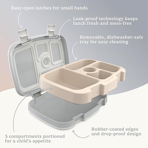 Miniatura 94 de Bentgo Kids Prints - Lonchera para niños, a prueba de derrames, con 5 compartimentos, estilo bento, tamaño de porciones ideales para edades de 3 a 7