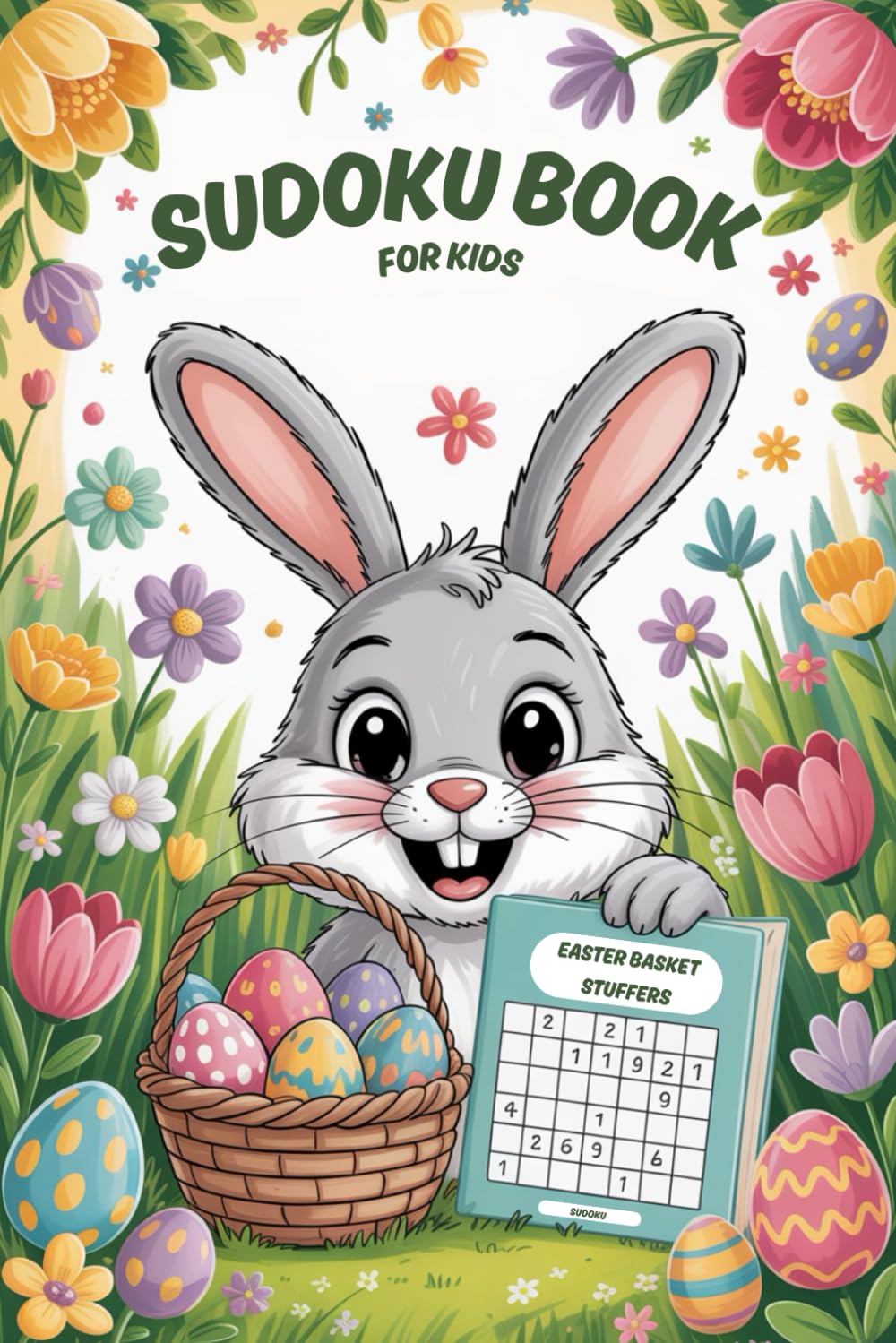 Easter Basket Stuffers | Sudoku Book for Kids: A Festive Gift with Lovely Patterns | 120 Puzzles and Solutions