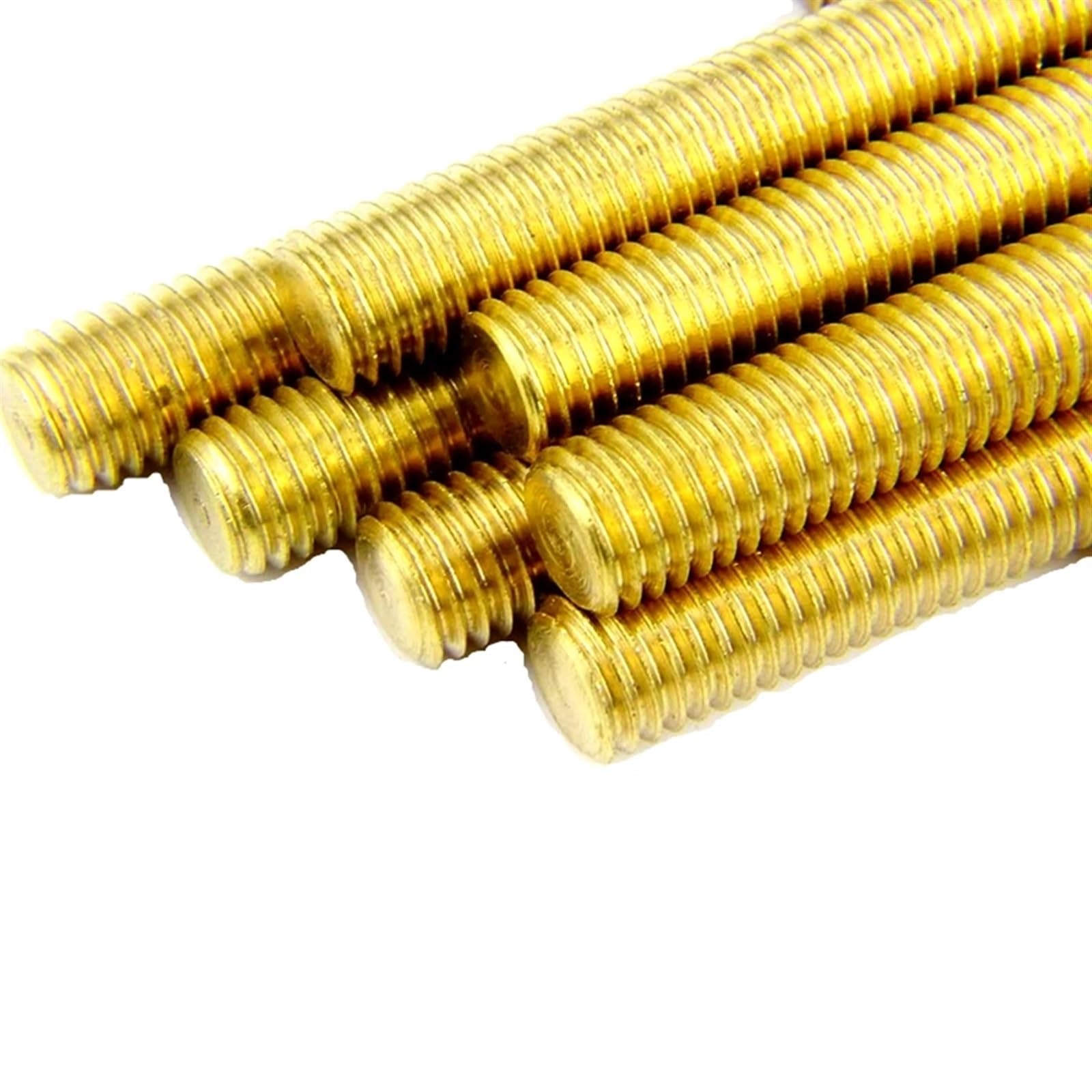 Varilla roscada Varilla roscada de latón M3 M4 M5 M6 M8 M10 M12 M14 M16 L20mm 30 40 50 100mm perno métrico totalmente macizo todos los pernos barra roscados Para Producción Industrial(160mm,M16)