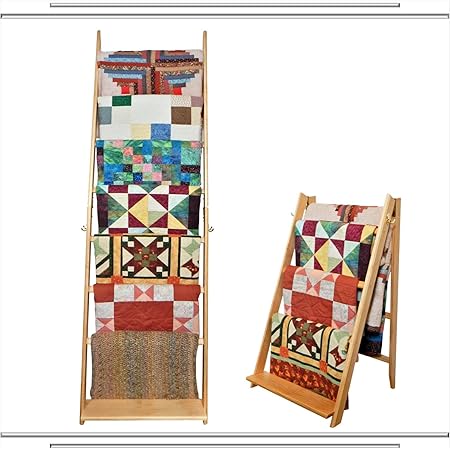 Amazon.com: The LadderRack It's 2 Quilt Racks in 1! (7 Rung/24