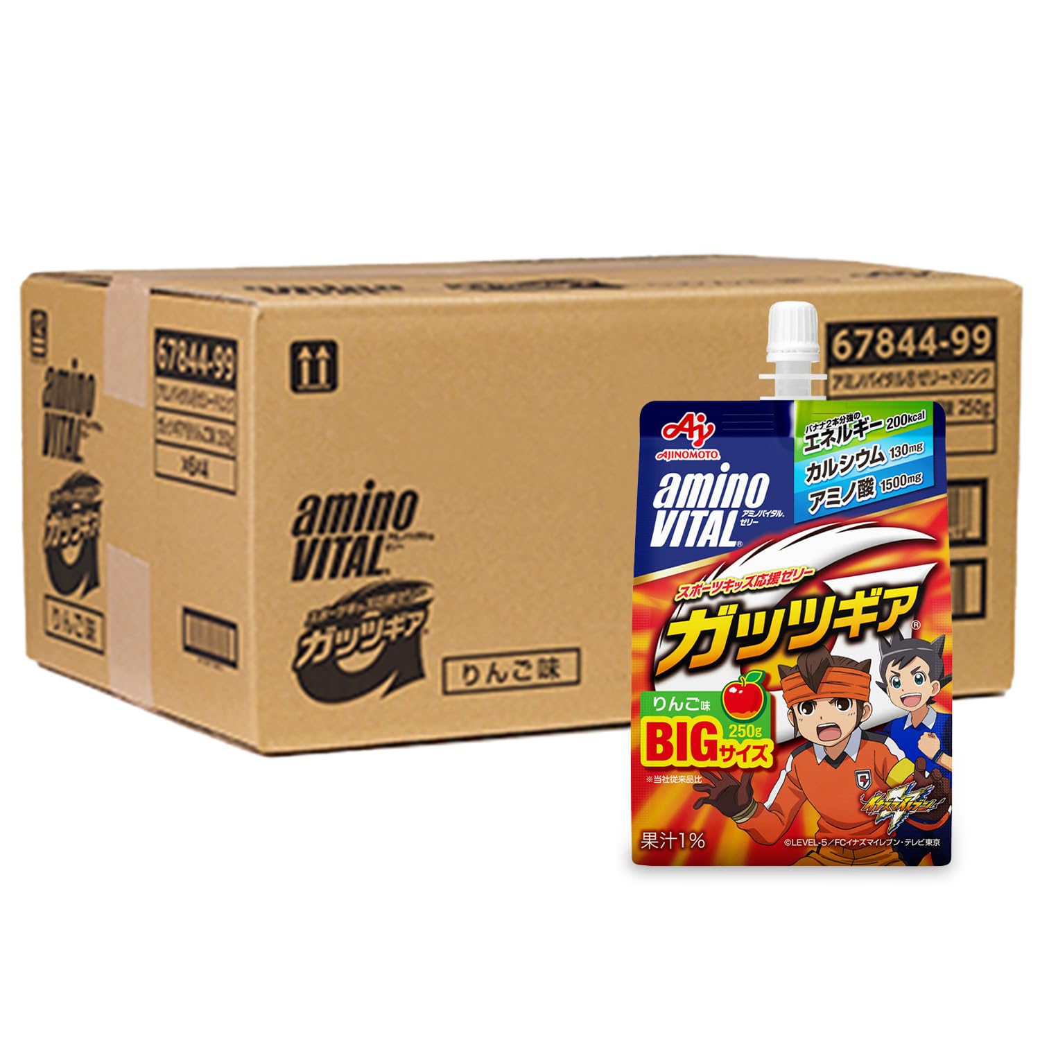 アミノバイタル 【ケース販売】味の素 ゼリードリンク ガッツギア りんご味 25…