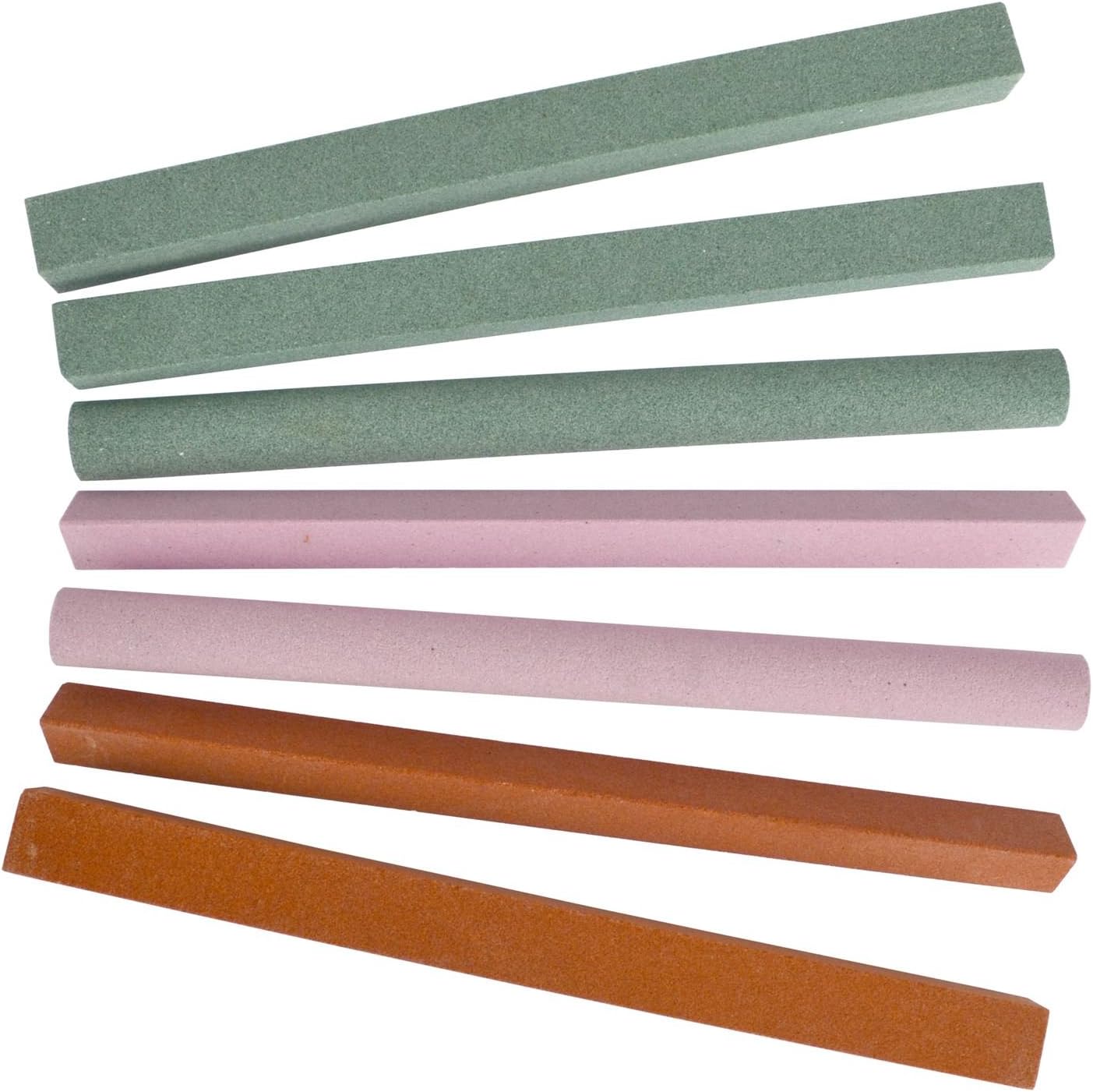 Assorted Sharpening Stone Set 180 & 240 Grit Various Shapes Slipstones ...
