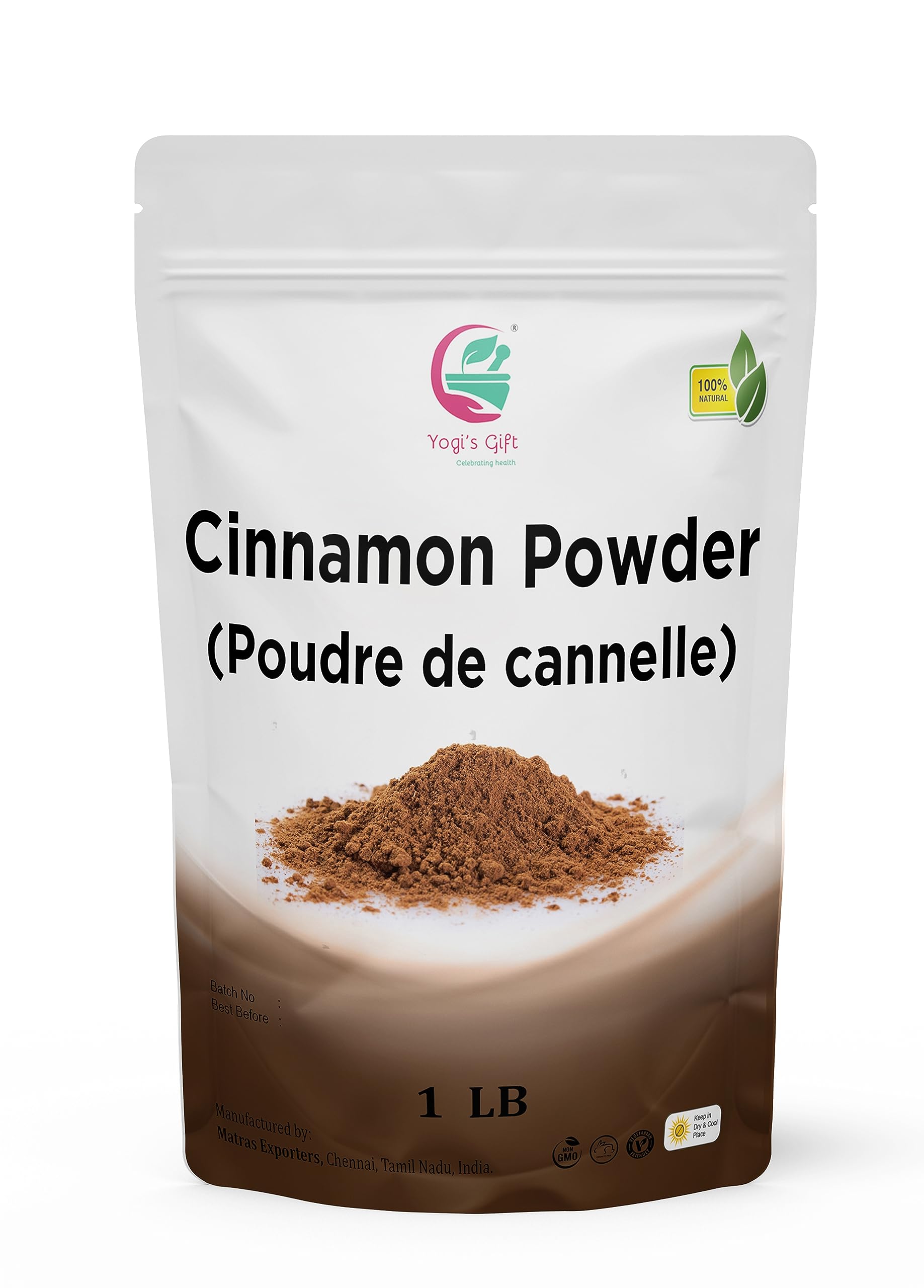 Cinnamon Powder 1 LB | Ground Cinnamon for Coffee, Tea, Cooking | Rich Aroma and Great Flavor | Premium Grade by Yogi's Gift®