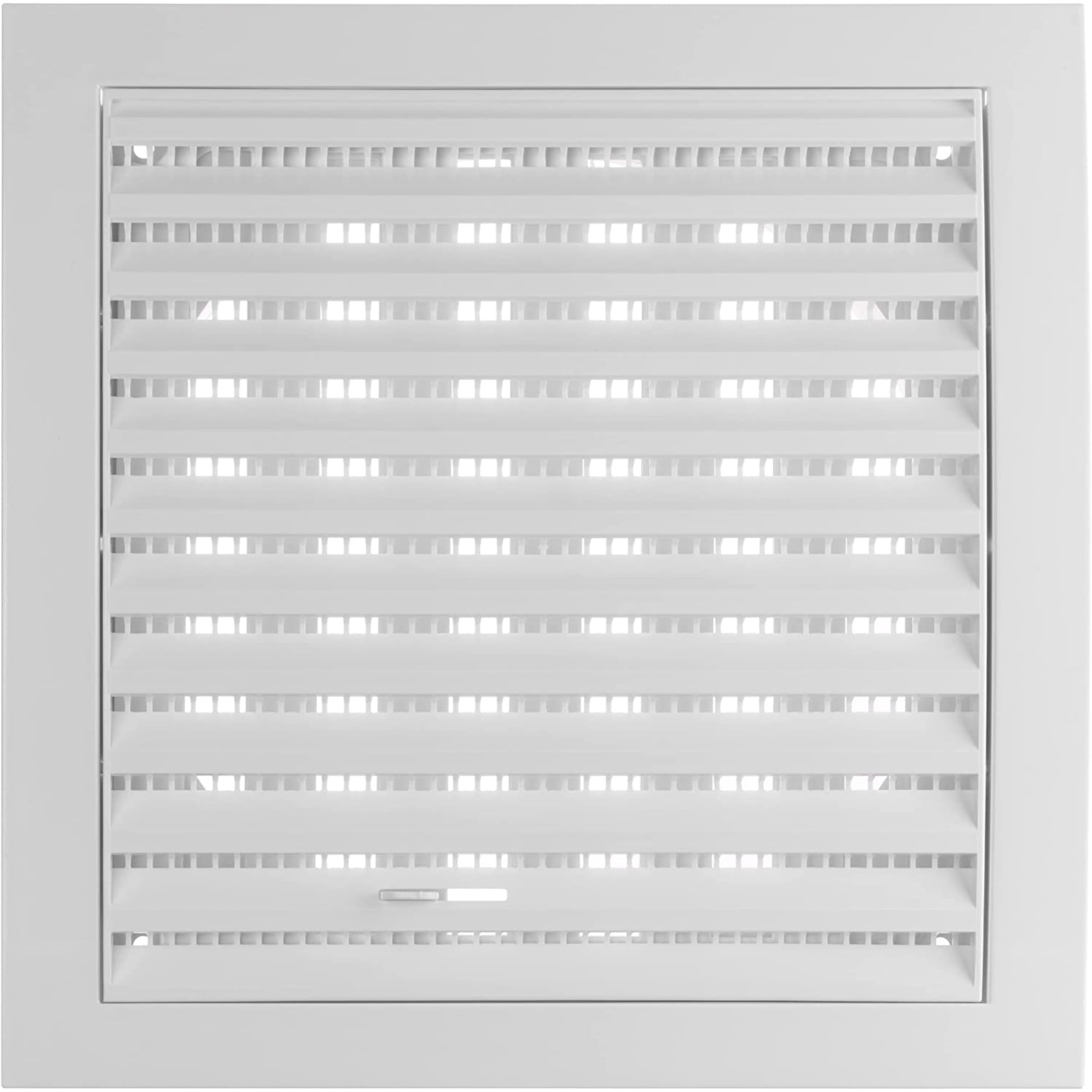 Ø 150mm / 6'' White Plastic Adjustable Ventilation Grille - Air Vent Cover with Insect Protection