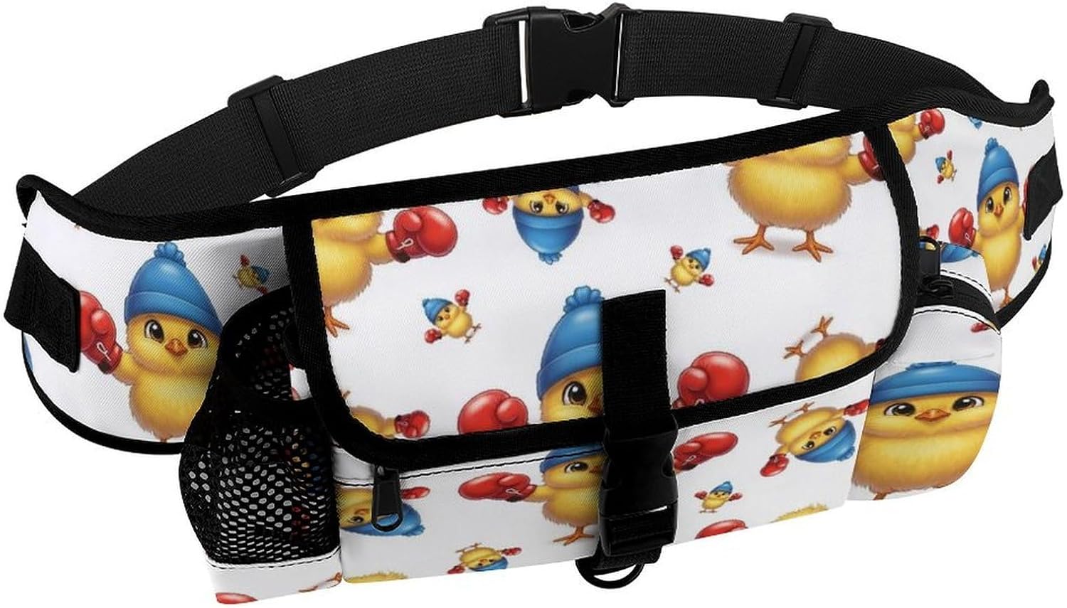 Dog Treat Pouch, Funny Chicken Yellow Animal Boxing Dogs Walking Bag