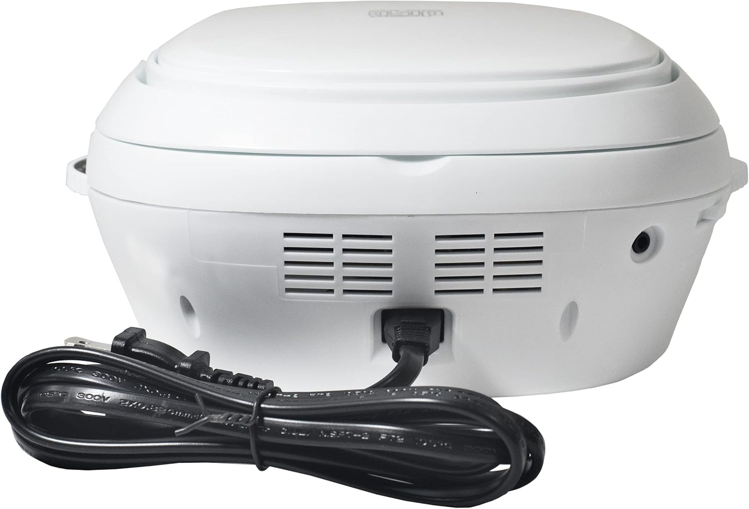 Magnavox MD6924-WH - Portable CD Boombox with AM/FM, LED, AUX - White and Black